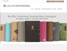 Tablet Screenshot of lellosbookbinding.com